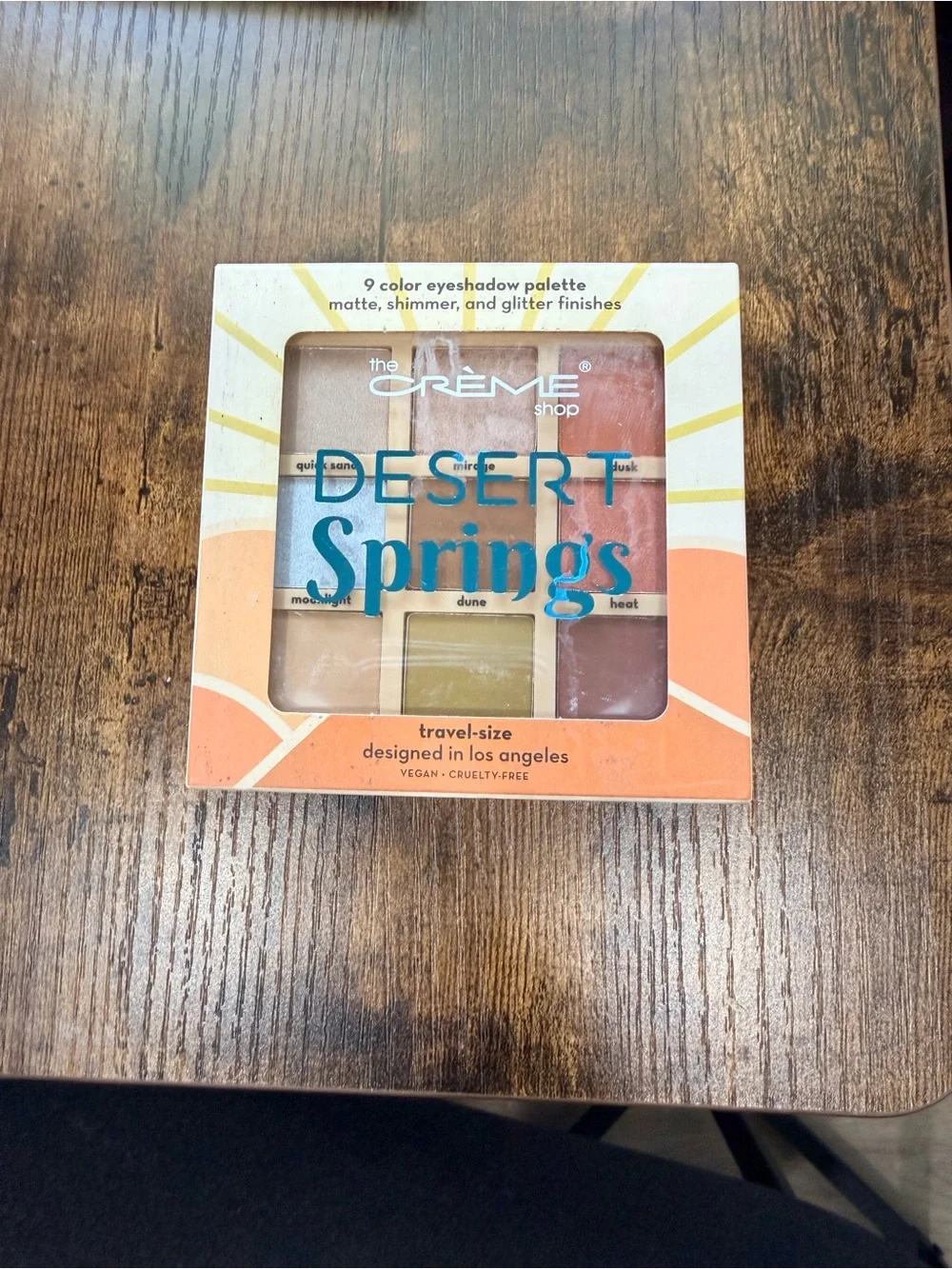 The Creme Shop Desert Springs 9-Color Eyeshadow Palette - Warm & Earthy Tones